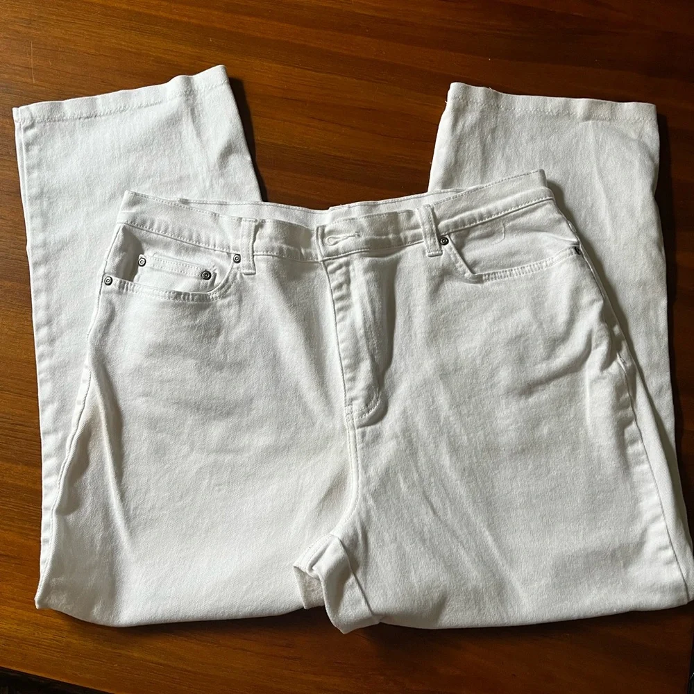 Style & Co White Jeans size 16 Short - Picture 1 of 5